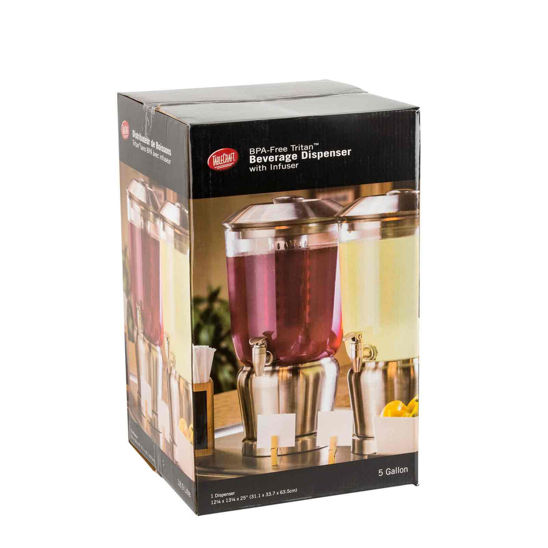 Tablecraft 85 5 Gallon Beverage Dispenser Stainless Steel