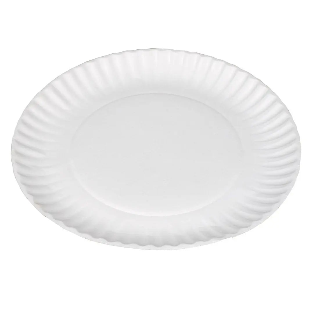 Porcelain Paper Plate, White