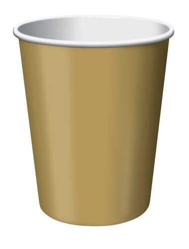 Creative Converting 9 Oz Gold Paper Cups