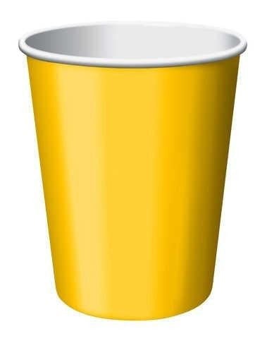 9 Oz School Bus Yellow Paper Cups