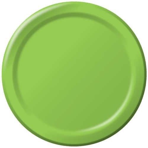 9" Round Lime Paper Plates