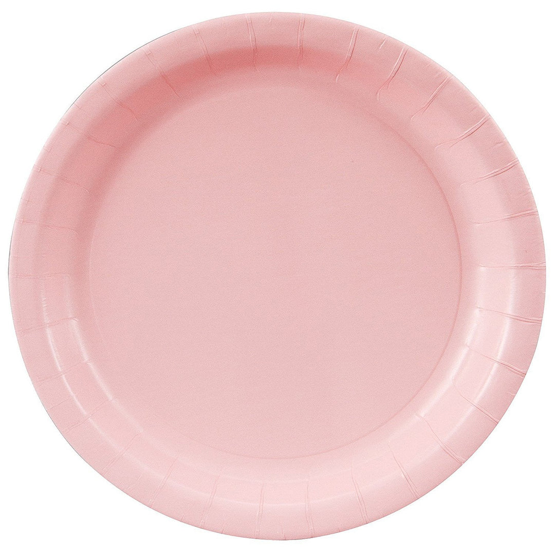 Creative Converting 9" Round Pink Paper Plates