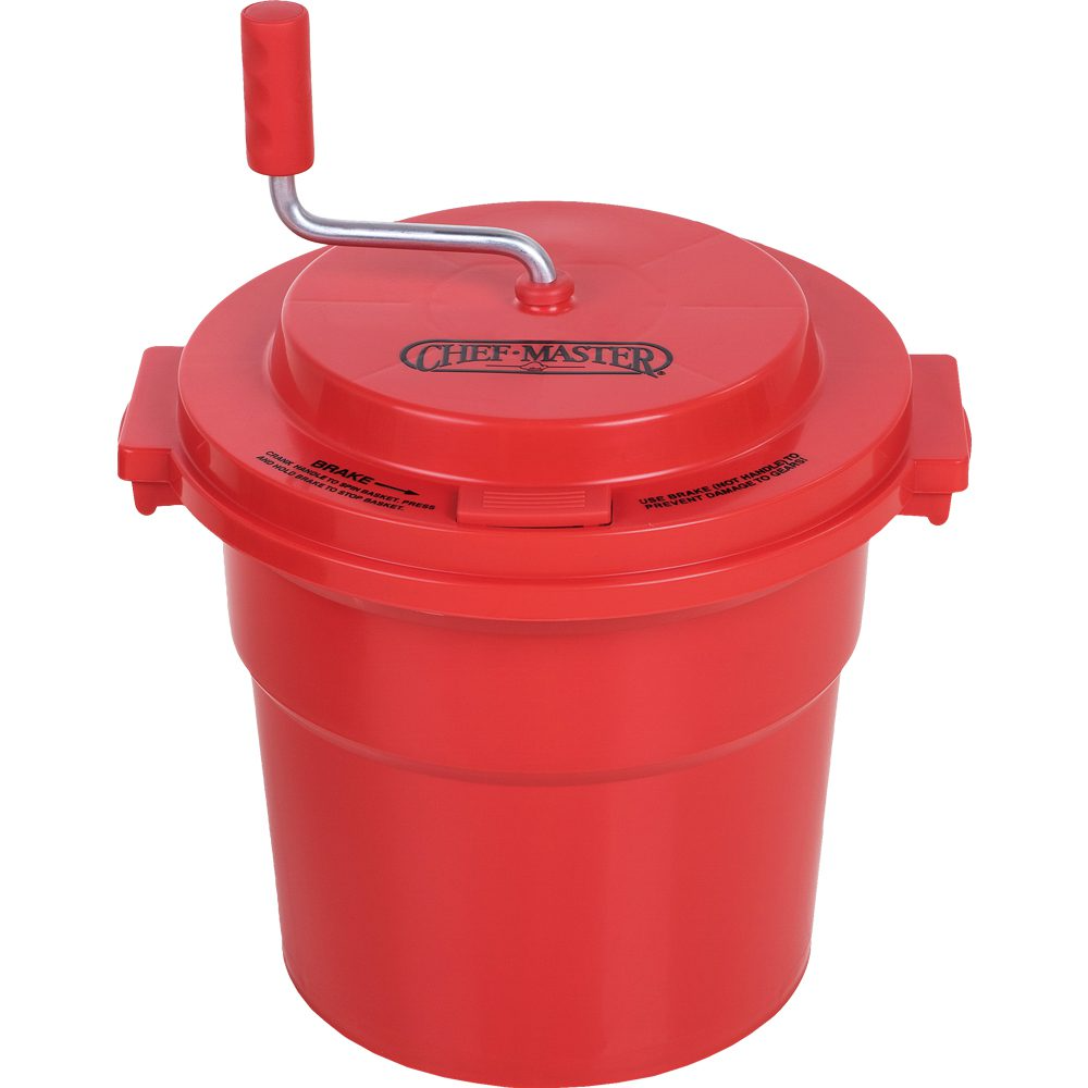Chef Master 90005 5 Gallon Salad Dryer W/Brake