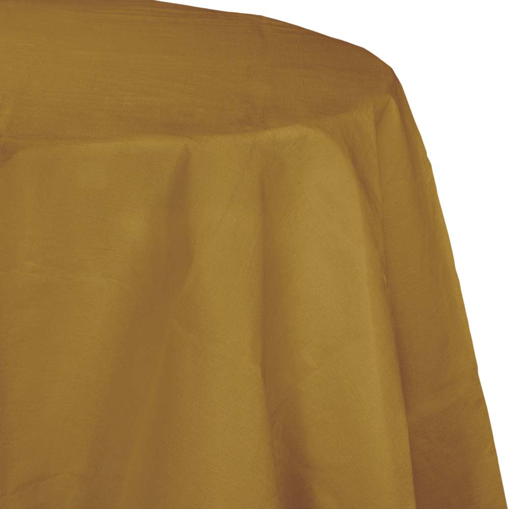 Creative Converting Round Gold 82" Paper Table Covers