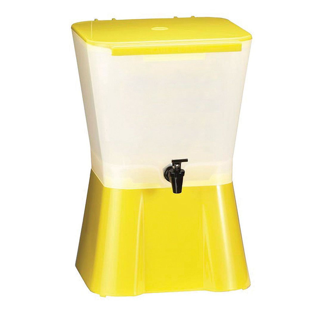 Tablecraft 955 3 Gallon Beverage Dispenser Yellow  White