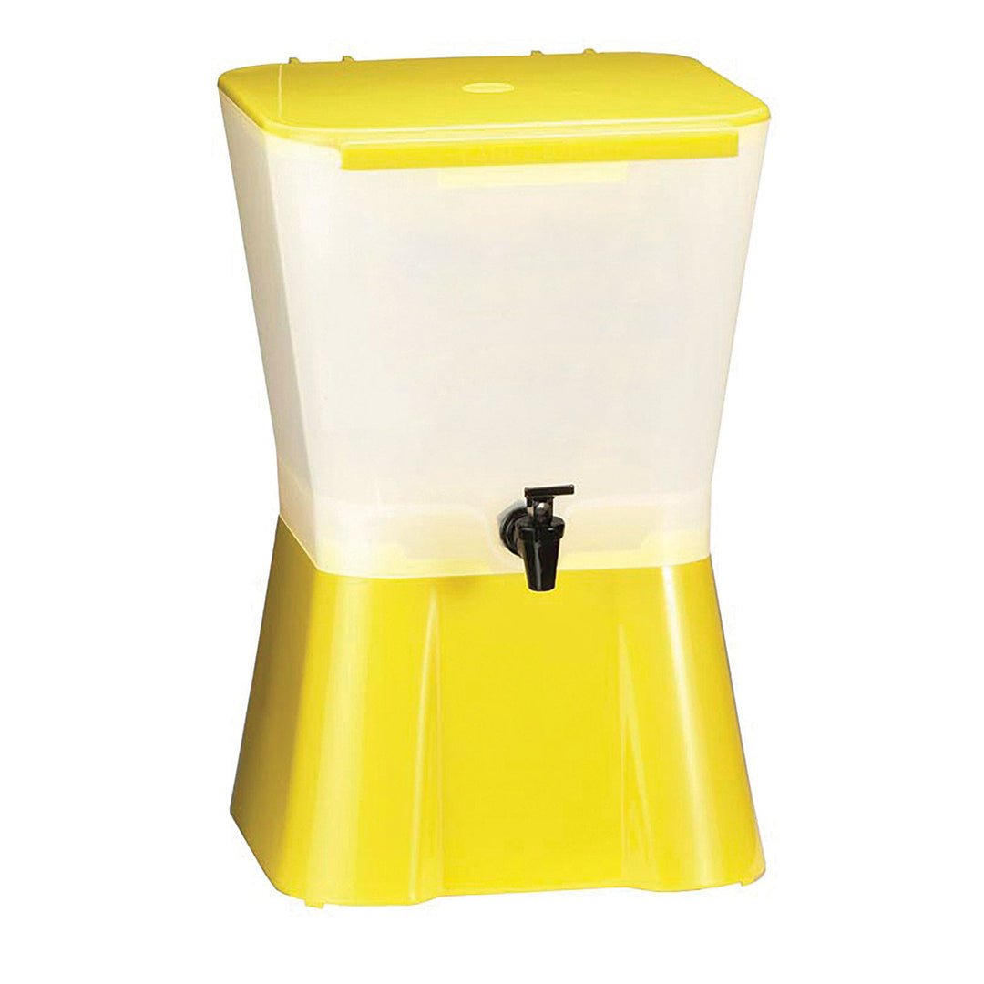 Tablecraft 955 3 Gallon Beverage Dispenser Yellow White