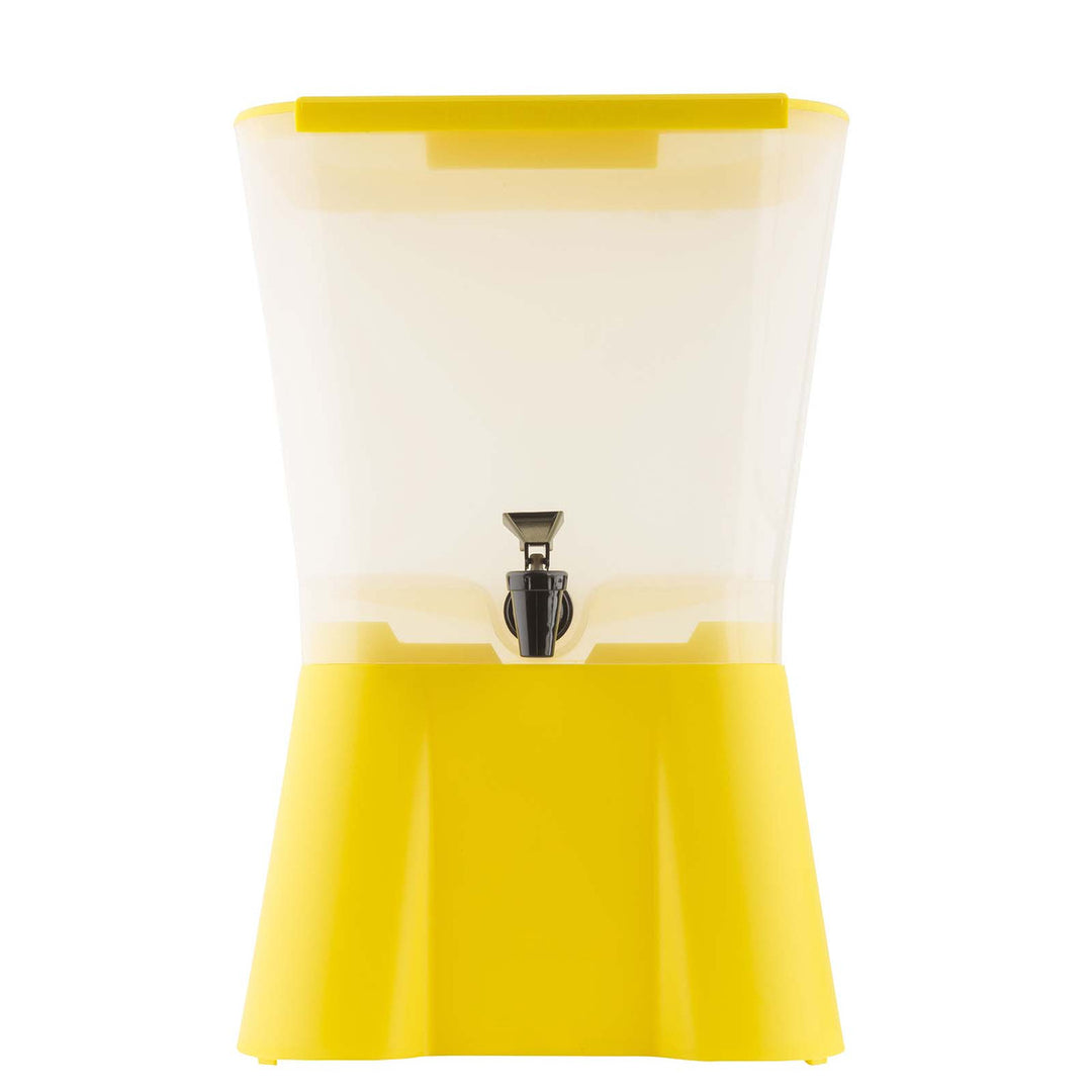 Tablecraft 955 3 Gallon Beverage Dispenser Yellow  White