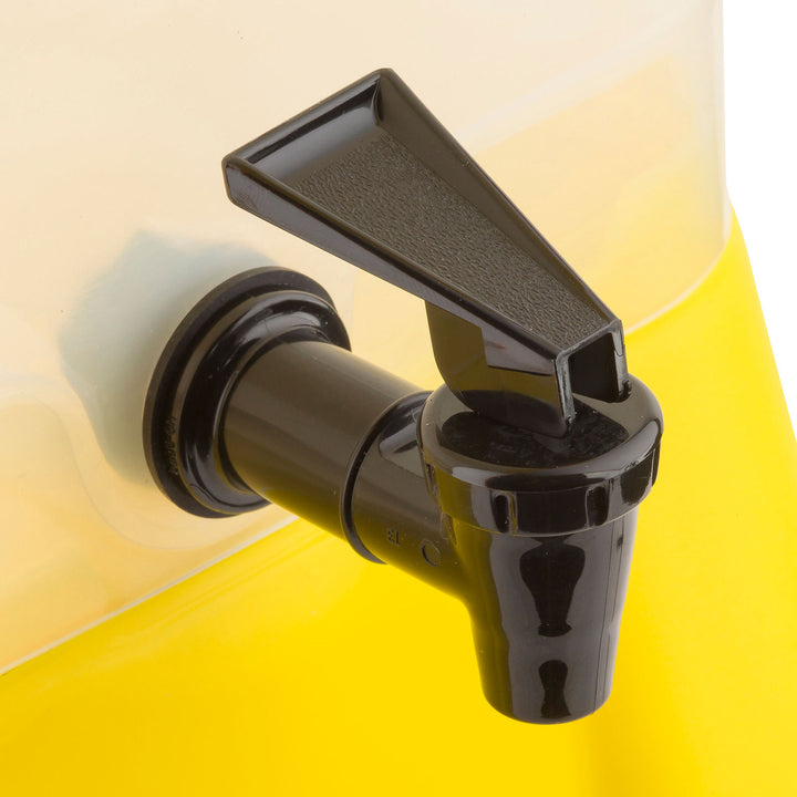 Tablecraft 955 3 Gallon Beverage Dispenser Yellow  White