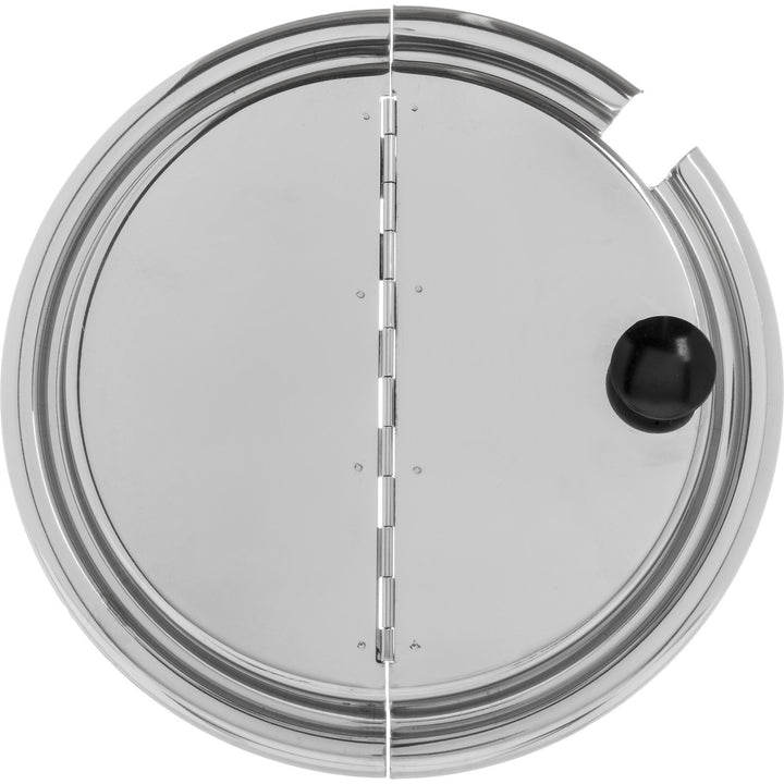 Carlisle 607707H 9.5" Stainless Steel Hinged Cover for 7 qt 7707 Bain Marie
