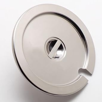 Carlisle 607711CS Stainless Steel Slotted Cover for 11 qt Inset - Fits 10.5" Opening Carlisle