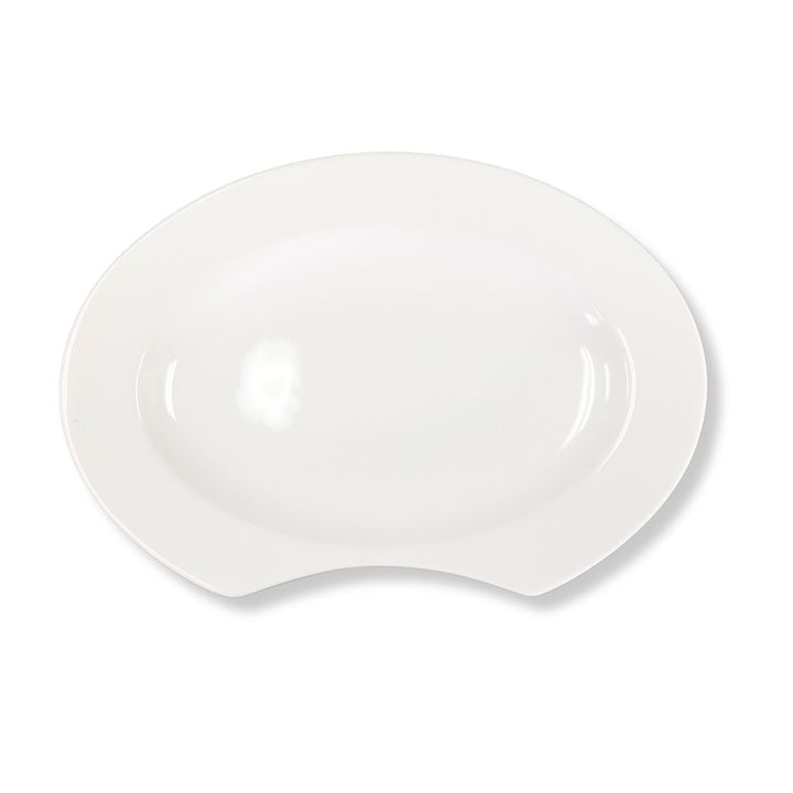 Cardinal R0560 White Ceramic Crunchy 13.75 Oval Platter