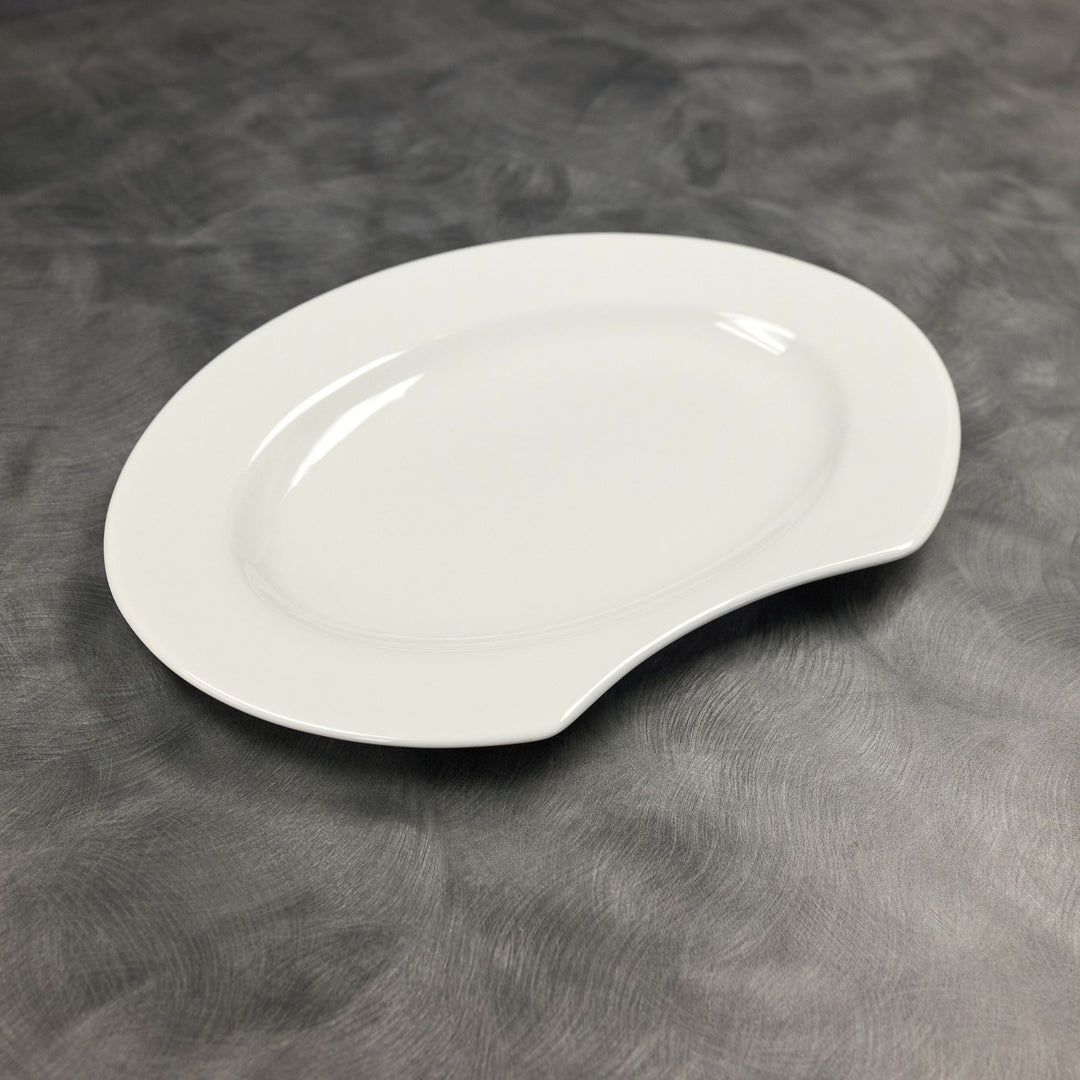 Cardinal R0563 White Ceramic Crunchy 11.375" Oval Platter