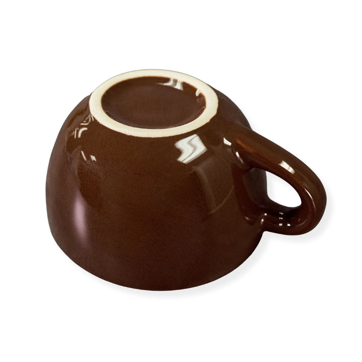 Diversified Ceramics DC139 8 oz Chocolate Brown Barista Cappuccino Cup