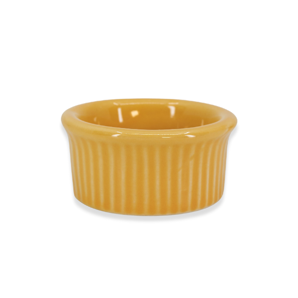 Diversified Ceramics DC13B Sunflower 2 oz Fluted Ramekin