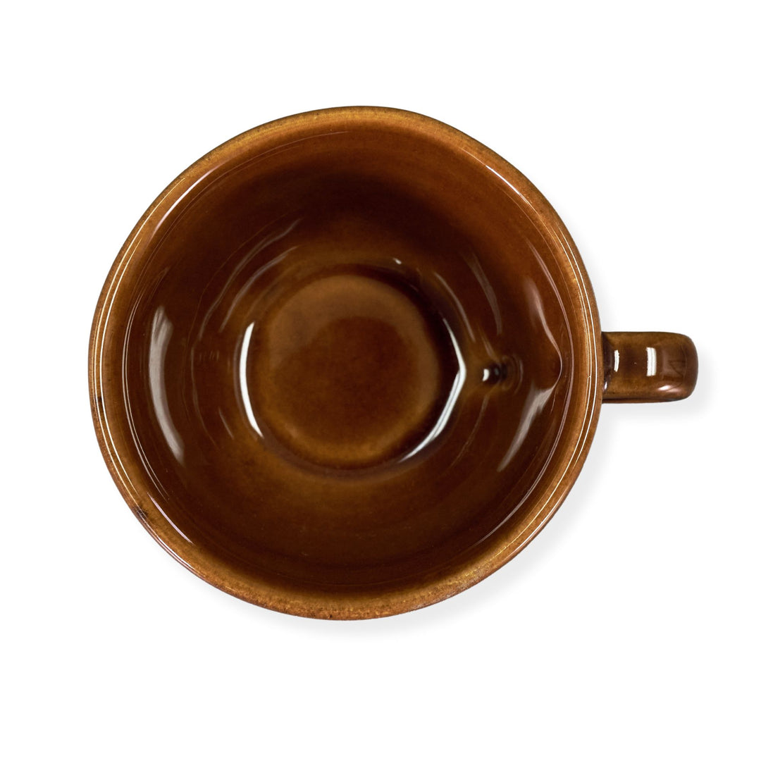 Diversified Ceramics DC139 8 oz Laredo Brown Barista Cappuccino Cup