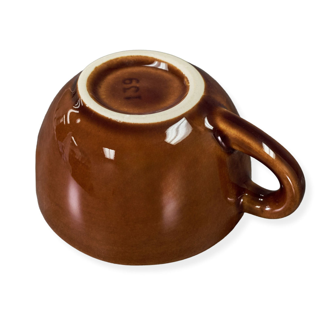 Diversified Ceramics DC139 8 oz Laredo Brown Barista Cappuccino Cup