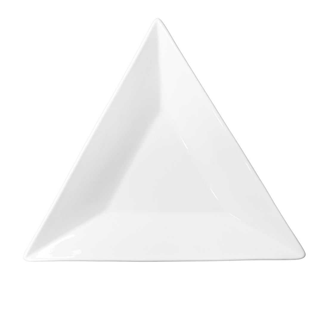 American Metalcraft CTRP3 15" Ceramic Tri Sided Plate