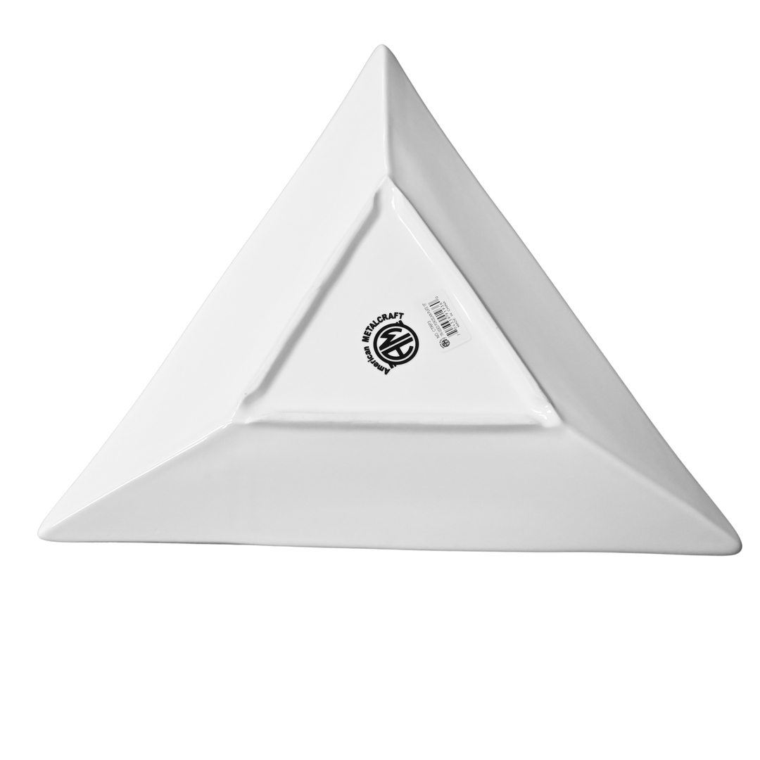 American Metalcraft CTRP3 15" Ceramic Tri Sided Plate