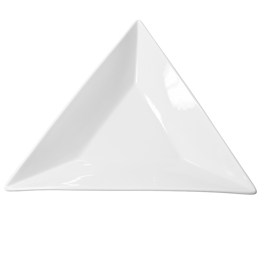 American Metalcraft CTRP3 15" Ceramic Tri Sided Plate