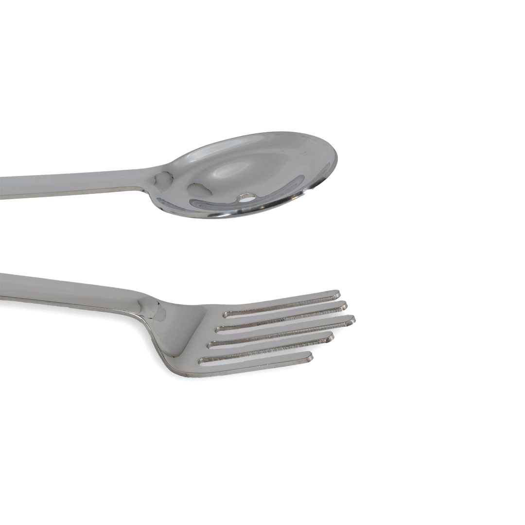 American Metalcraft SSFT Stainless Steel Spoon and Fork Tongs