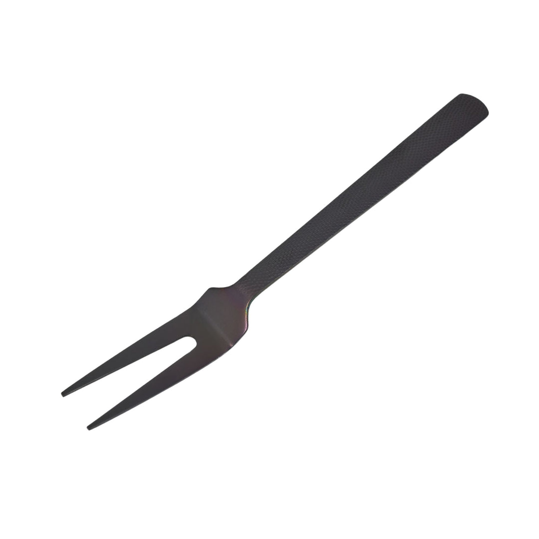 American Metalcraft BLHF10 Black Hammered Cold Meat Fork 10"
