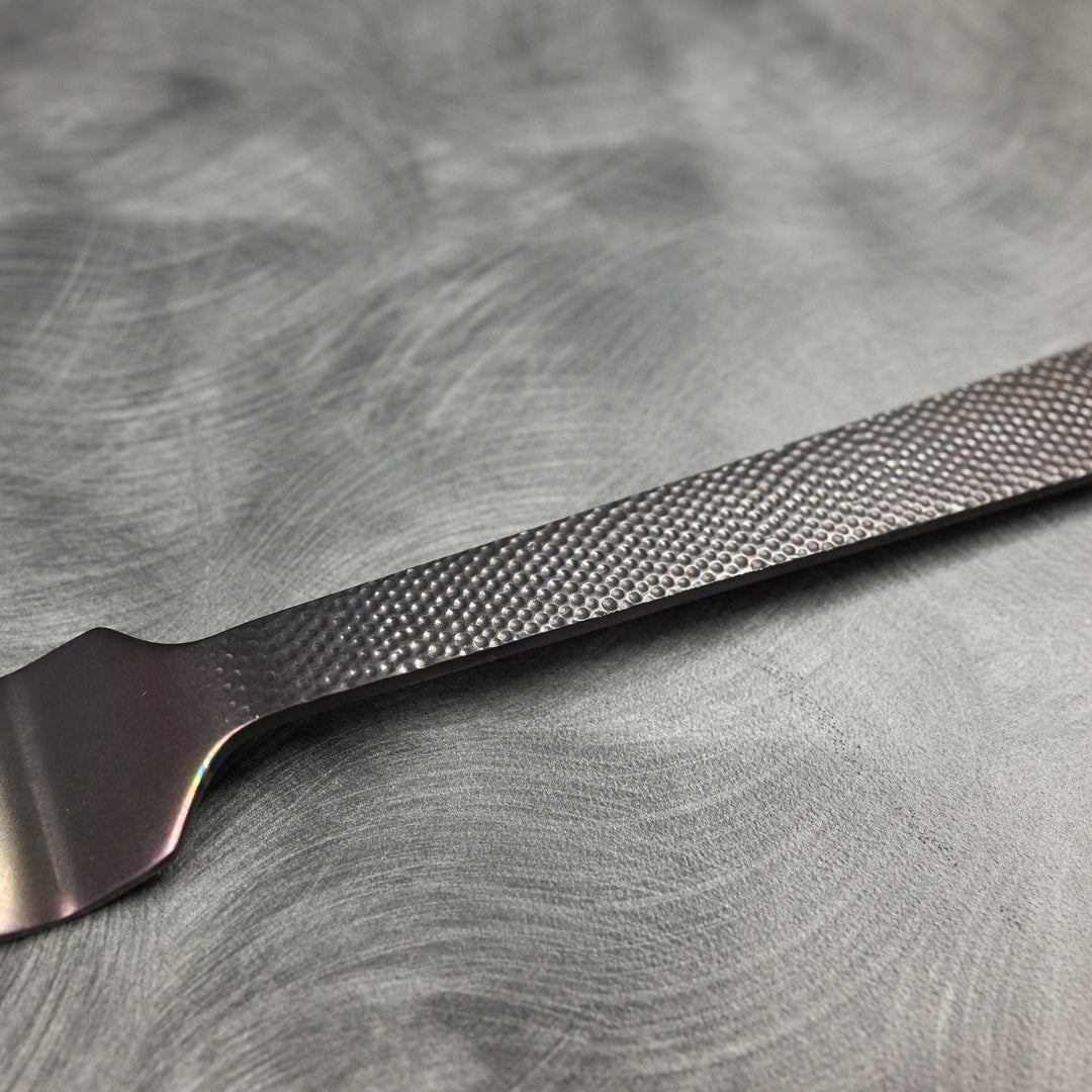 American Metalcraft BLHF10 Black Hammered Cold Meat Fork 10"