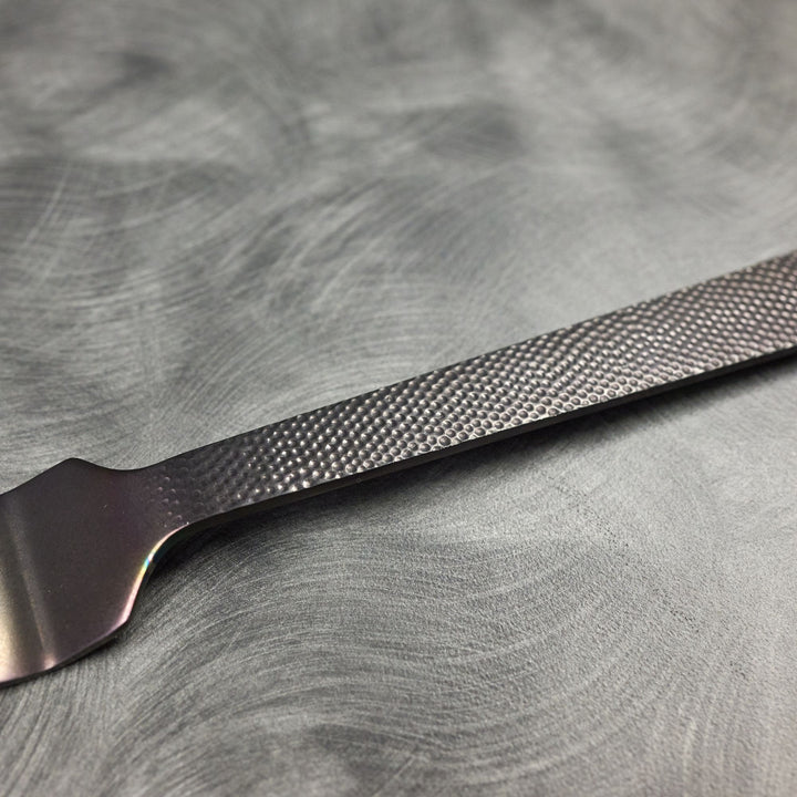 American Metalcraft BLHF10 Black Hammered Cold Meat Fork 10"