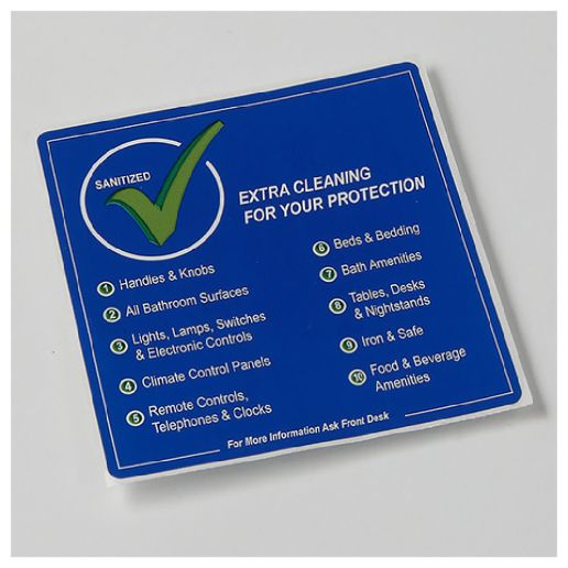 American Metalcraft DSC4 Blue Sanitized Check List 4" 500/Roll