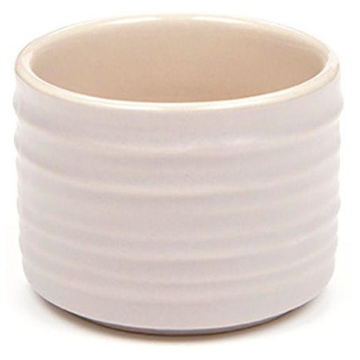 American Metalcraft PCT2 2 oz Taupe Round Ceramic Ramekin American Metalcraft