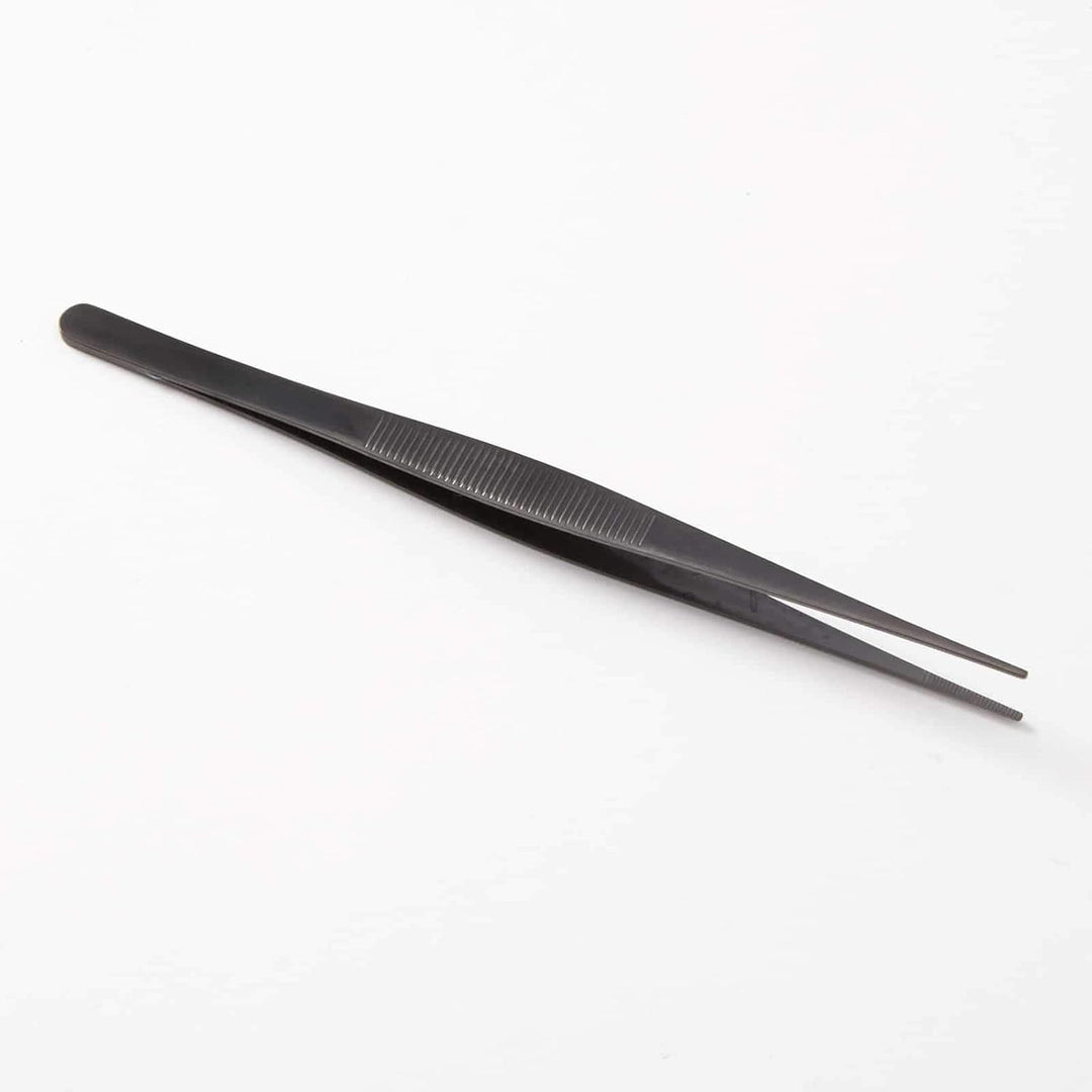American Metalcraft TWSB6 6.25" Black Bar Tweezers
