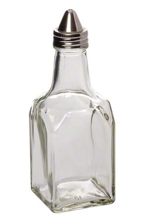 American Metalcraft VWB26 6 oz Square Oil And Vinegar Cruet