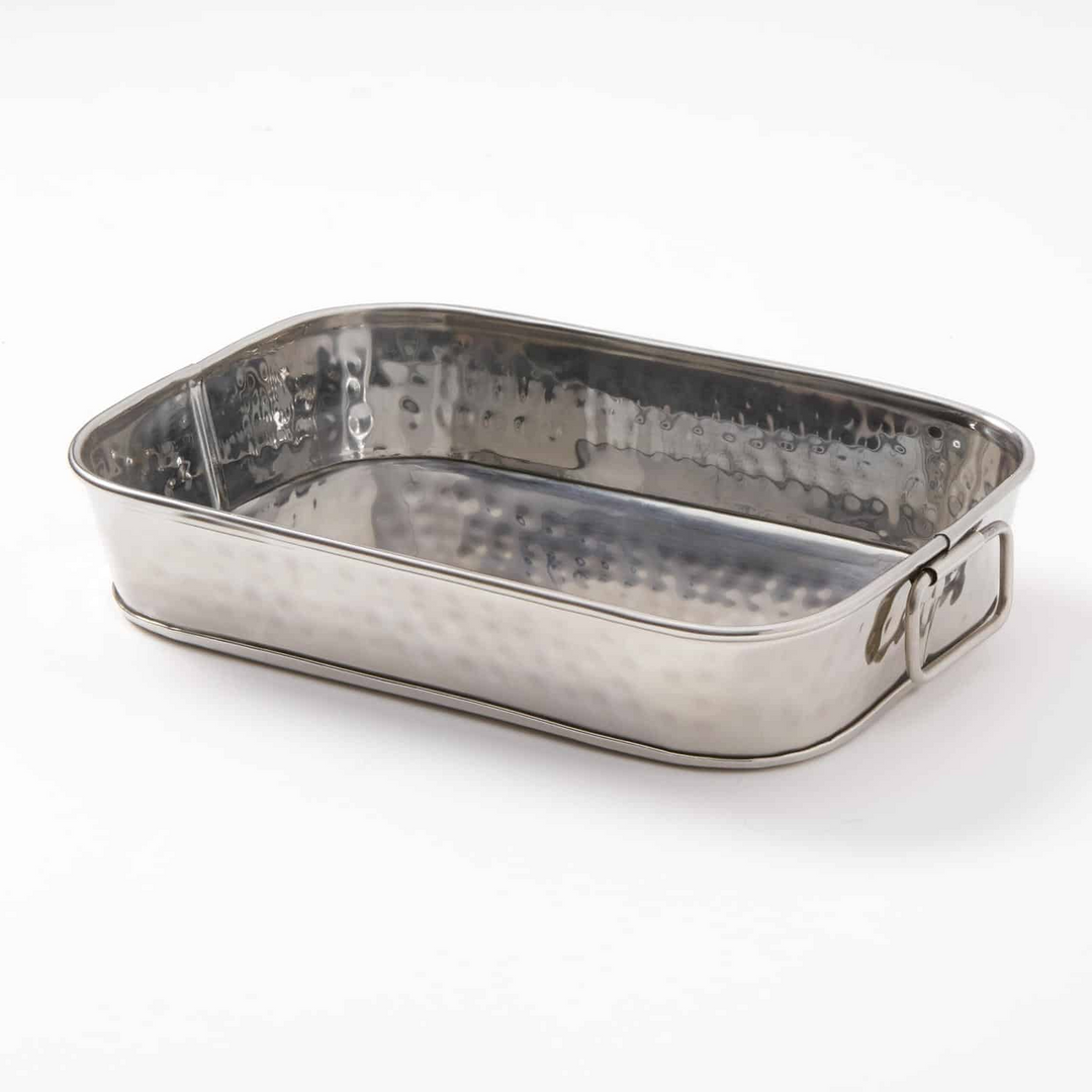 American Metalcraft SHT17 54 oz Hammered Stainless Steel Tub 10.125" x 7.125" x 2"