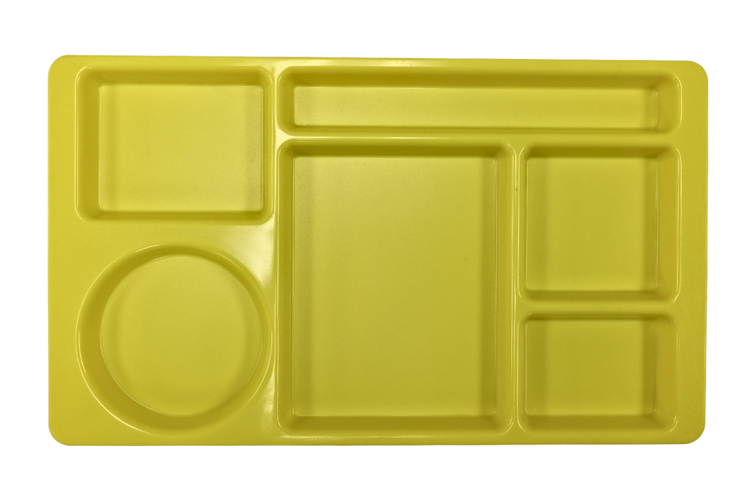 Parade Plastics Sun Yellow Slim Compartment Tray (ABS) 8.75" x 15" Parade Plastics