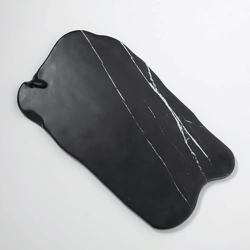 American Metalcraft MB17 Black Marble Melamine Serving Board 17"