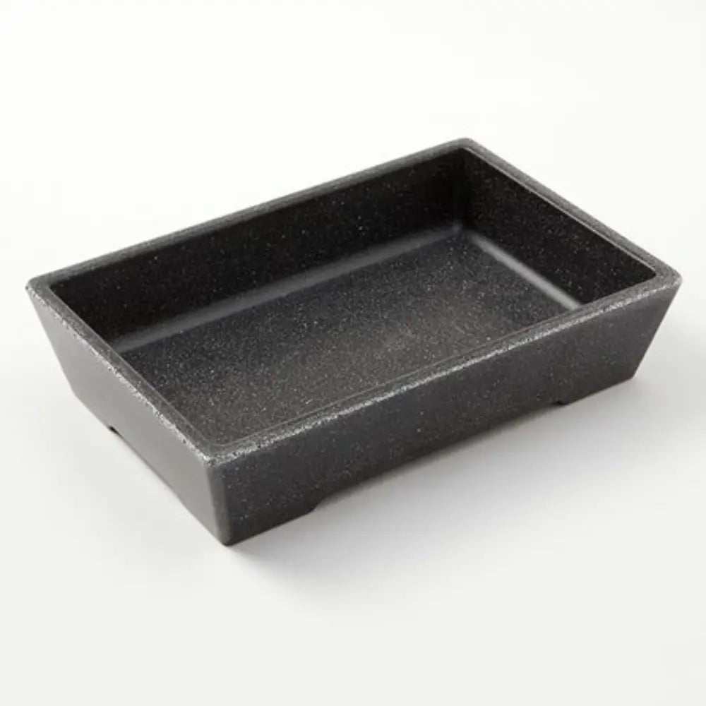 American Metalcraft GGB96 Rectangular Melamine Bowl Black Speckled 25.5 oz