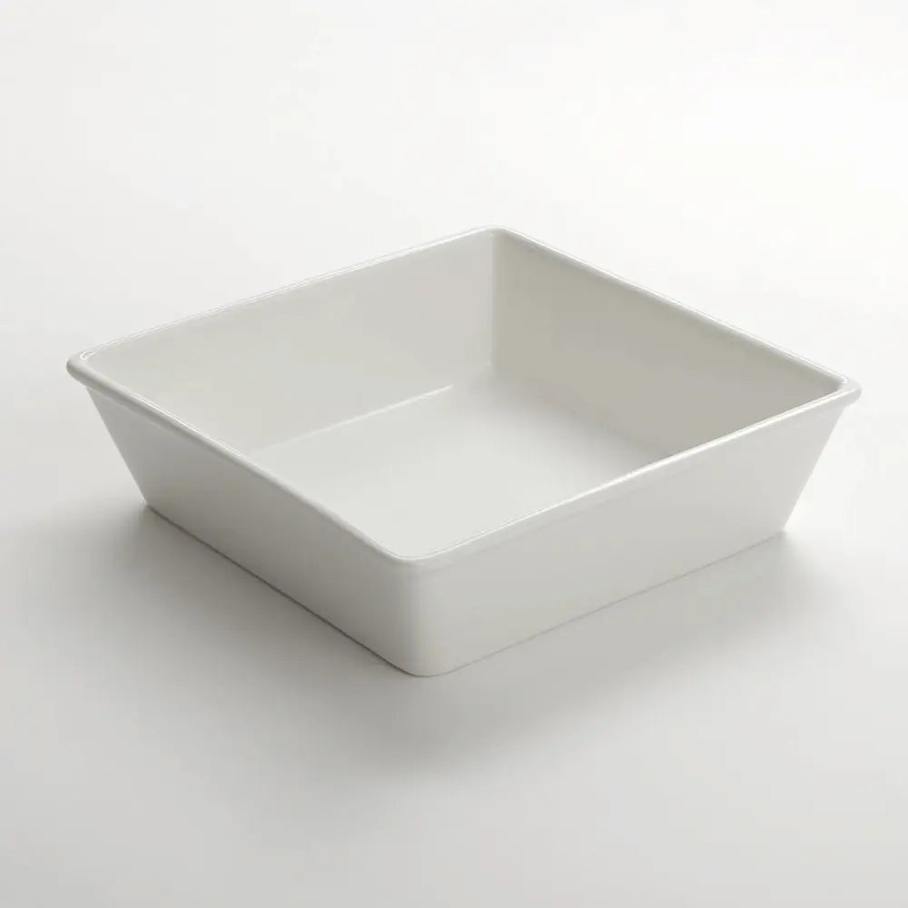 American Metalcraft POR9 9.75 Inch Square Porcelain Bowl, 72 oz