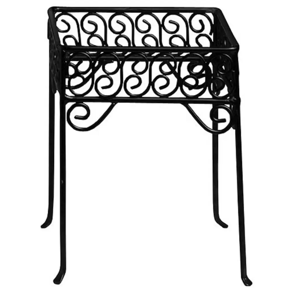 American Metalcraft PSS77 Square Wrought Iron Pizza Stand 7x7