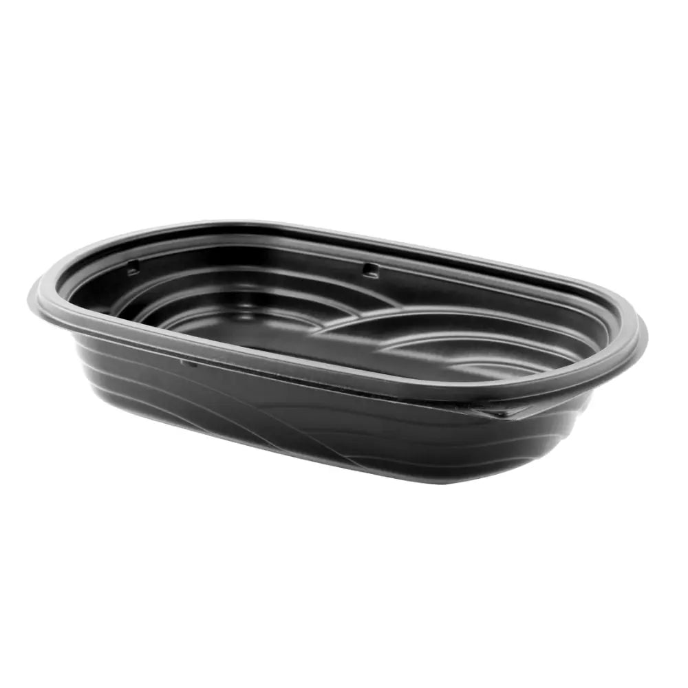 Anchor Packaging MicroRaves 24 oz Black Microwavable Container Bottom