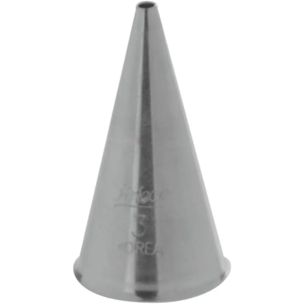 Ateco #3 Plain Writing Pastry Tip | Stainless Steel Round Tube