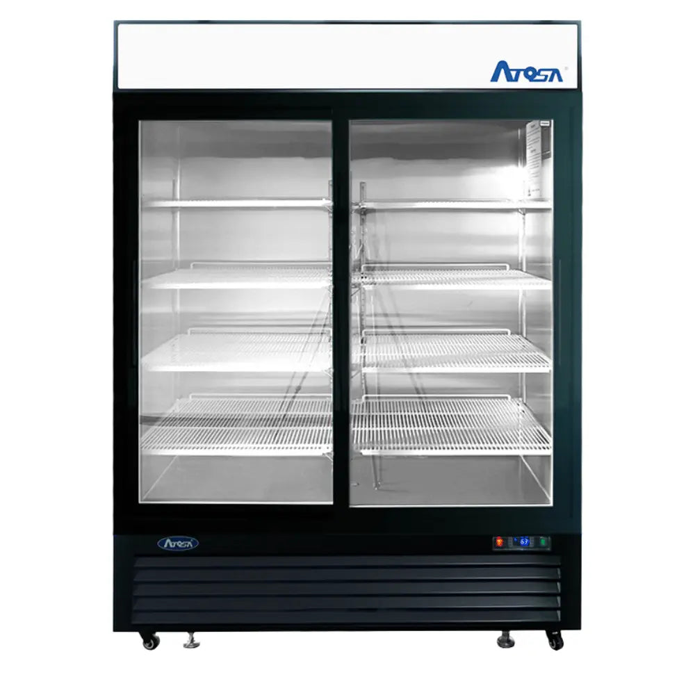 Atosa MCF8727GR 2-Section Refrigerator Merchandiser, 44.9 Cu. Ft.