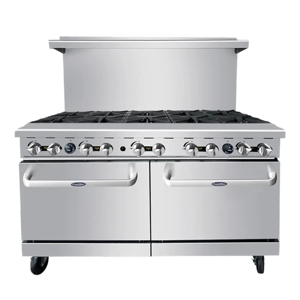 Atosa AGR-10B 60 Inch 10 Burner Commercial Gas Range Dual Oven