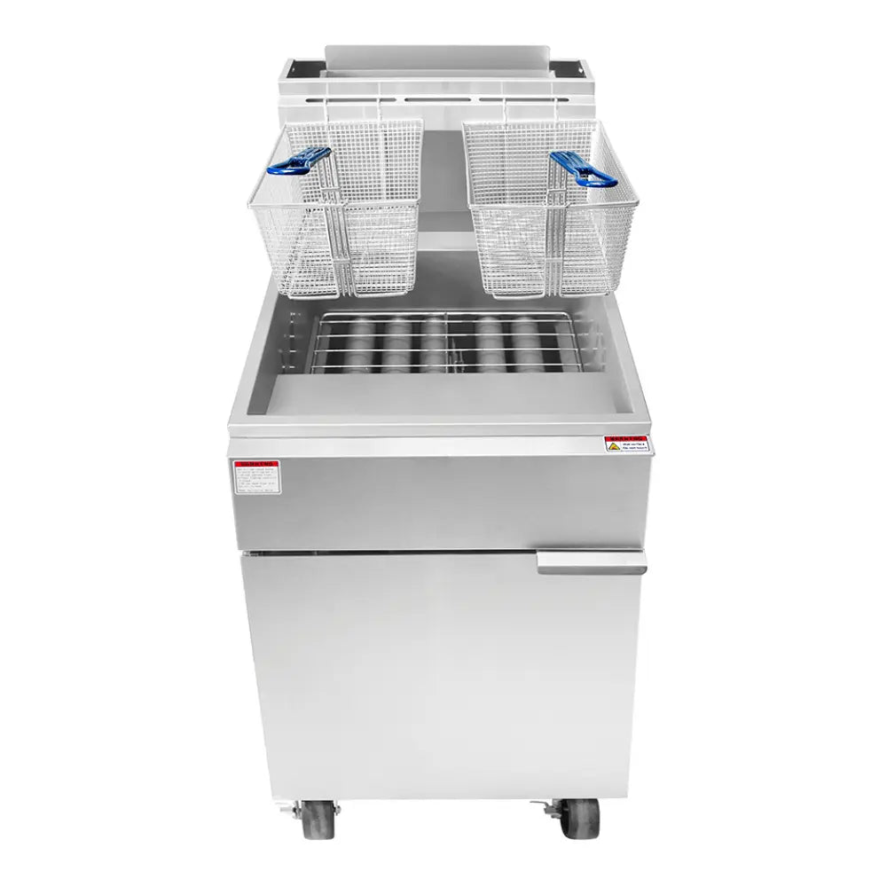 Atosa 75 lb Natural Gas Deep Fryer Floor Model 5 Tube Energy Star