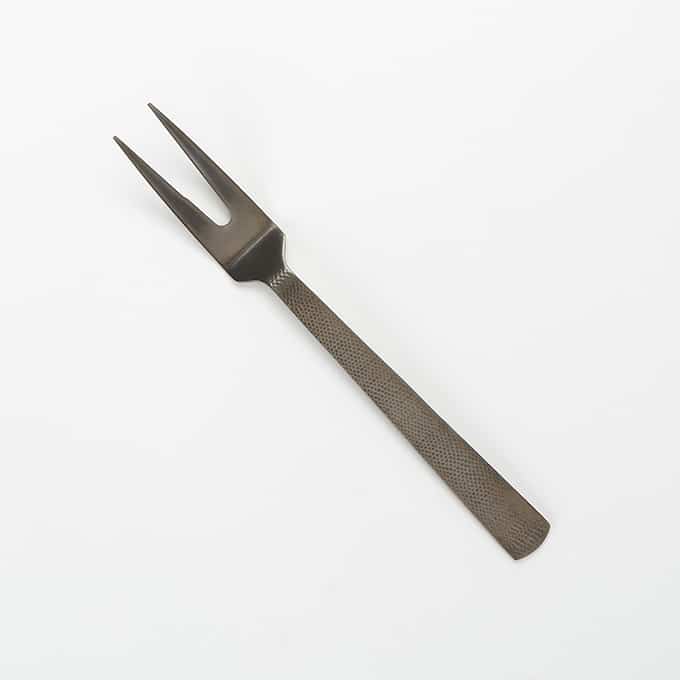 American Metalcraft BLHF10 Black Hammered Cold Meat Fork 10"