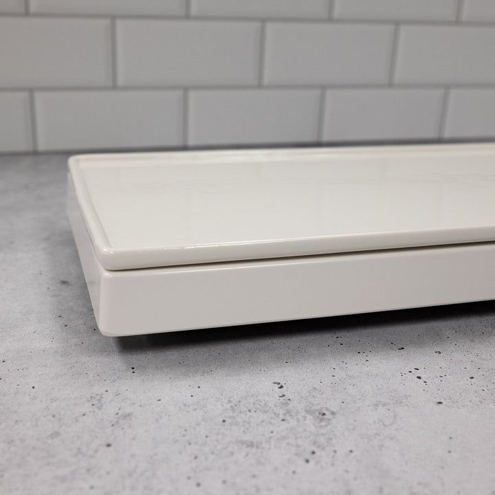 American Metalcraft C361T Rectangular Tableware Set with Frame, Base Tray, Plate and Two Cold Cells 15" x 8-1/2" x 2"