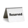 Tablecraft B9 2.5"X2"X2" Stainless Steel Buffet "Reserved" Tent Sign