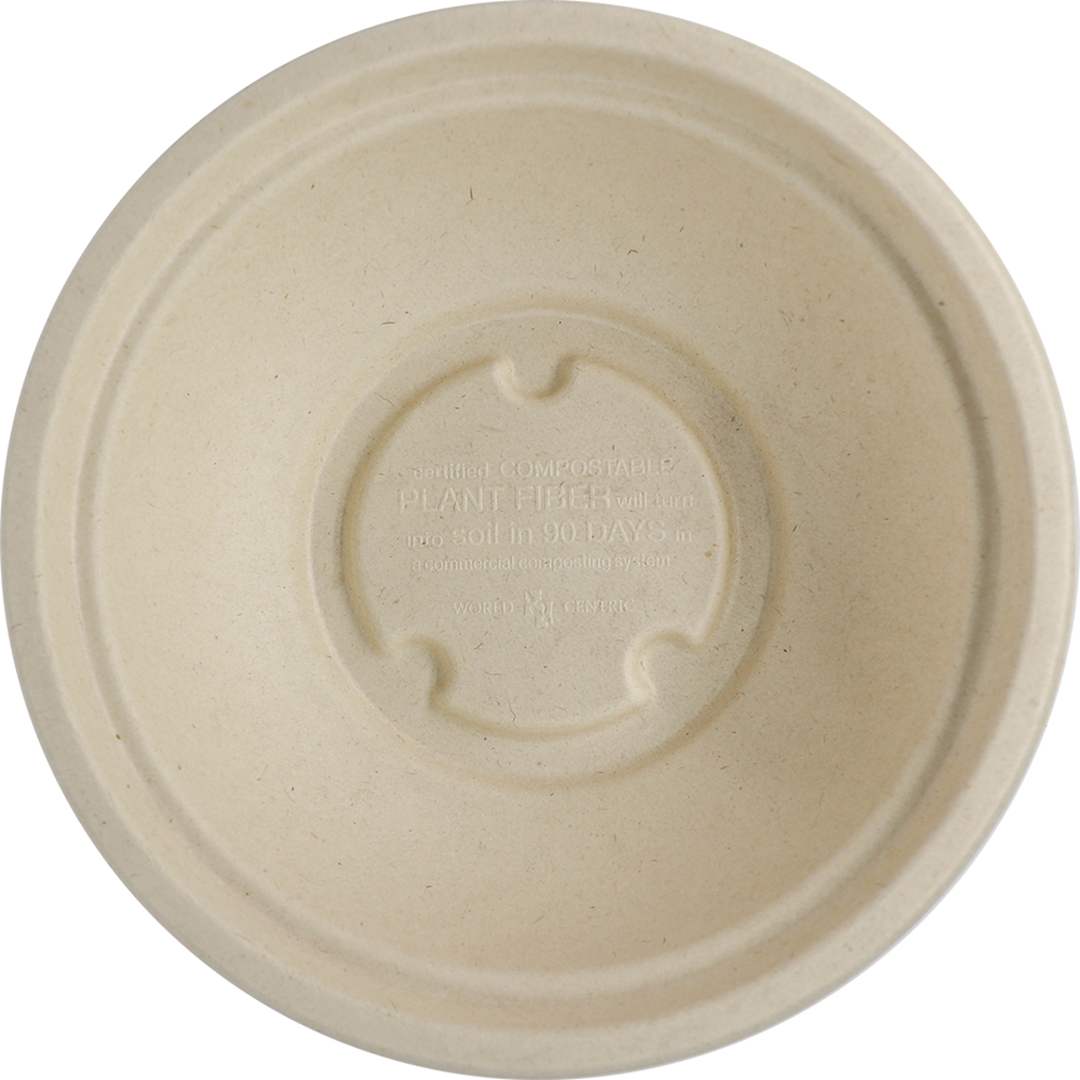 World Centric BO-SC-16-LFS 16 oz Round Fiber Bowl