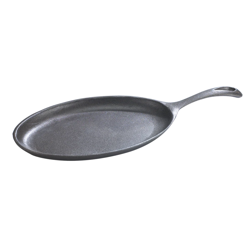 Browne Cast Iron Oval Skillet 14.5x7 with Helper Handle