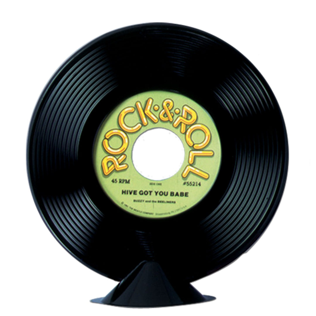 Beistle 55216 9" Plastic Record Centerpiece