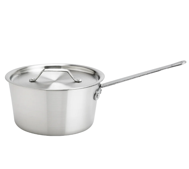 Browne Foodservice 5813907 7 qt Standard Weight Tapered Sauce Pan - Without Cover