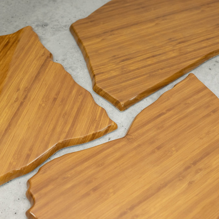 EGS QST15-BBG Faux Bamboo 15" Triangular Display Platter